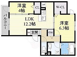 間取図画像 2LDK
