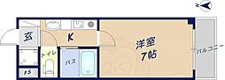 ラディアンス・アン 1Kの間取図画像