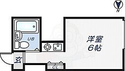 吉田アバンギャルド ワンルームの間取図画像