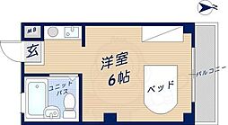 プラットホーム額田駅前 ワンルームの間取図画像