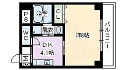 ペルルシャルマントゥ 1DKの間取図画像