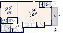ブローテ花園 1LDKの間取図画像