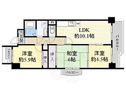 エトワールブリヤン2 3LDKの間取図画像