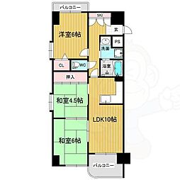 リアライズ荒本 3LDKの間取図画像