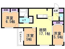 間取図画像 3LDK