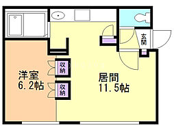 間取図画像 1LDK