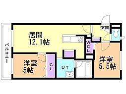 間取図画像 2LDK