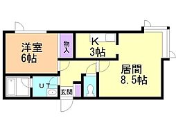 間取図画像 1LDK