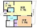 ボランハイツ山の手4階5.6万円