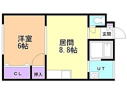 間取図画像 1LDK