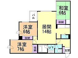 間取図画像 3LDK