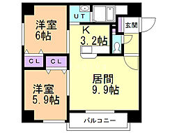 間取図画像 2LDK