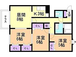 間取図画像 3LDK