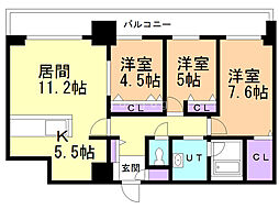 コローレ知事公館前 10階