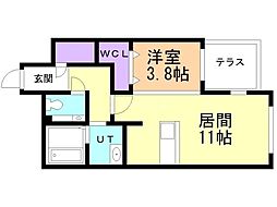 間取図画像 1LDK