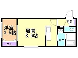 Grand One Sapporo 4階/408