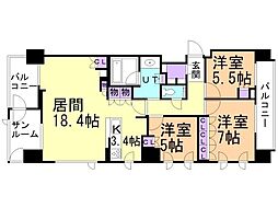 間取図画像 3LDK