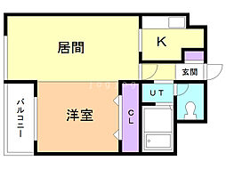 間取図画像 1LDK