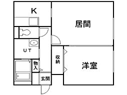 間取図画像 1LDK