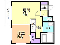 間取図画像 1LDK