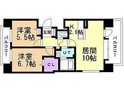 間取図画像 2LDK
