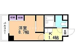 レオパレスさくら中央 1Kの間取図画像