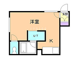 ARS円山 ワンルームの間取図画像