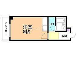 メゾン・ド・レポ ワンルームの間取図画像