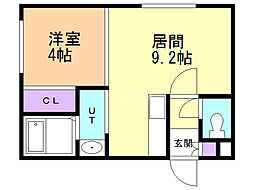 ソレイユ522 1LDKの間取図画像