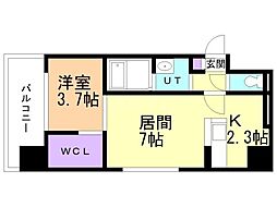 MODENACENTRO 1LDKの間取図画像