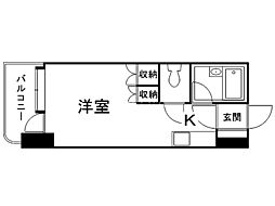 アン・セリジェ弐番館 1Kの間取図画像