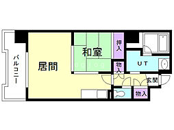 アルファスクエア円山 1LDKの間取図画像
