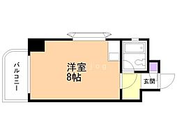 ニューライフ大通弐番館 ワンルームの間取図画像