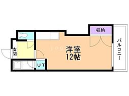 ル・フランセ・宮の森 ワンルームの間取図画像