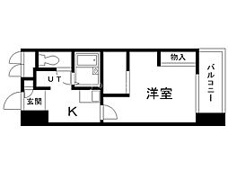 D'sVARIE札幌レジデンス 1Kの間取図画像