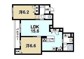 奈良県大和郡山市茶町（賃貸マンション2LDK・2階・62.92㎡） その2