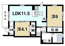 奈良県奈良市西九条町3丁目（賃貸アパート2LDK・1階・52.16㎡） その2