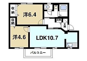 パークヒルB  ｜ 奈良県桜井市大字谷（賃貸アパート2LDK・2階・51.75㎡） その2