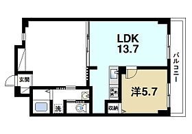 奈良県奈良市西大寺北町1丁目（賃貸マンション1LDK・5階・60.43㎡） その2