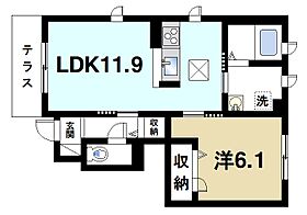 奈良県奈良市五条西1丁目（賃貸アパート1LDK・1階・44.58㎡） その2