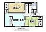 間取り：2LDKのお部屋です