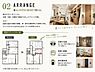 キッチン：「暮らしやすさに合わせて整える」基本デザインをベースに、外観・内装・外構まで細部にわたってアレンジ可能。さらに、収納の追加や間取り調整、窓・扉の位置変更にも柔軟に対応。