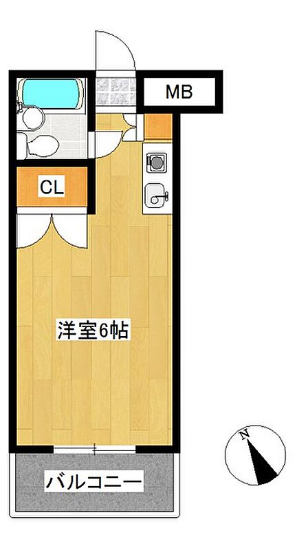 1R 間取り