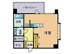 VIP薬院 ワンルームの間取図画像