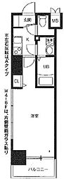 アトラス 1Kの間取図画像