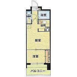エステート・モアシャトー薬院 1LDKの間取図画像