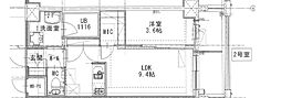 LUMINOUS ALFACIO(ルミナス アルファシオ) 1LDKの間取図画像