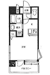 アトラス 1Kの間取図画像