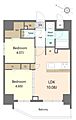 S-RESIDENCE薬院aureate2階16.4万円