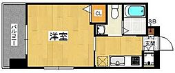 アソシアグロッツオ平尾駅前 1Kの間取図画像